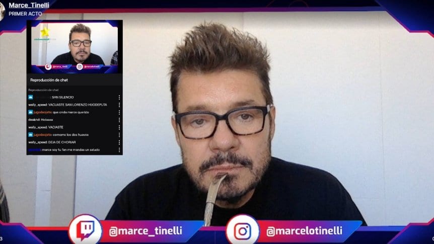 Hinchas-de-San-Lorenzo-insultaron-a-Marcelo-Tinelli-en-su-primera-transmision-por-Twitch