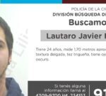 La Policía de la Ciudad solicita colaboración en la búsqueda de Lautaro Javier Mirambell