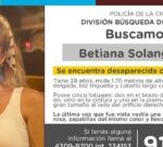 La Policía de la Ciudad solicita colaboración en la búsqueda de Betiana Solange Rossi