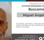 La Policía de la Ciudad solicita colaboración en la búsqueda de Miguel Ángel García