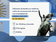 Izamiento de la bandera nacional en Asunción y Chivilcoy, Villa Devoto