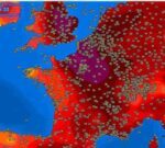 El calor tórrido alcanza al este de Francia