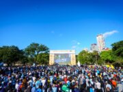 Ya pasaron más de 40 mil personas por la plaza Seeber en el barrio de Palermo