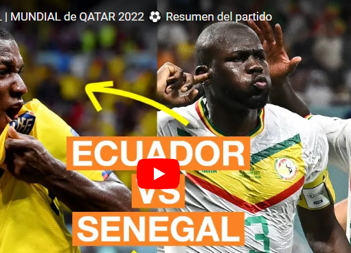 Senegal eliminó a Ecuador y ahora va por más historia contra Inglaterra