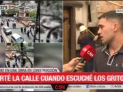 Se derrumbo una obra en construccion en Palermo, un trabajador está grave