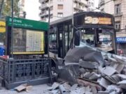 Inhabilitaron al colectivero que chocó drogado en el barrio de Palermo
