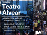 Reabre el Teatro Alvear y lo celebra con una gran fiesta en calle la Corrientes