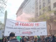 Los Metrodelegados marchan en CABA por un Subte sin asbesto