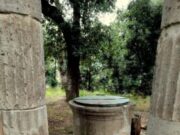 Este es el Pozo Sagrado que contiene la primera piedra de la fundación Pompeyana