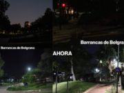 Refuerzo de Luminarias LED mejoran la seguridad en Parque Barrancas de Belgrano