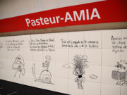La estación Pasteur-AMIA reabre con un renovado espacio de memoria