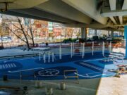 Avanza la construcción de islas deportivas en Nodo Brasil