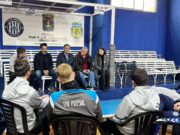 Jorge Macri visitó al Club 17 de Agosto antes de la Copa Libertadores