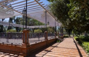 Restauraron el Patio Andaluz del Rosedal