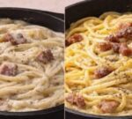 Carbonara auténica vs carbonara falsa