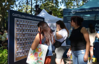 Parque Chacabuco recibe una jornada de adopción con perros y gatos que buscan familia