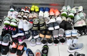 Secuestran 2.700 pares de zapatillas de contrabando en Retiro