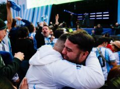 Más de 30 mil hinchas festejaron el triunfo argentino en Palermo