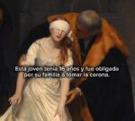 El cuadro de una joven a punto de ser ejecutada