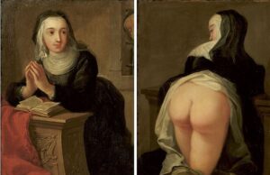 La «Monja orante» (Kneeling Nun), un cuadro doble pintado al óleo del sueco-austriaco Martin van Meytens
