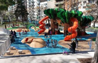 La Plaza Almagro estrenó un renovado patio de juegos