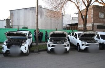 Tres detenidos por el robo de camionetas en Retiro